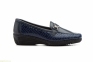 Женские туфли лоферы  Antonella синие 1