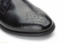 Чоловічі туфлі дербі KEELAN чорні з узором 1