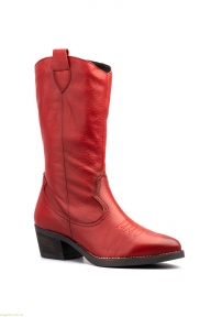 Жіночі ковбойські чоботи Pary Medio червоні