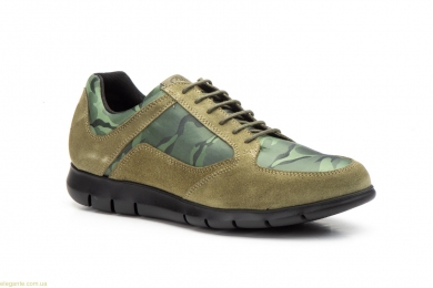 Чоловічі кросівки замшеві Diluis Militar зелені