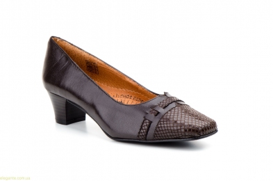 Жіночі туфлі на каблуку JAM1 коричневі