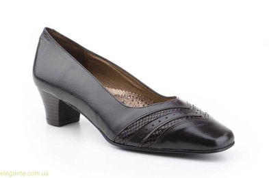 Женские туфли на каблуке JAM5 коричневые