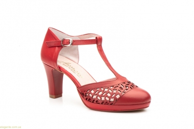 Жіночі туфлі на каблуку ANNORA1 червоні