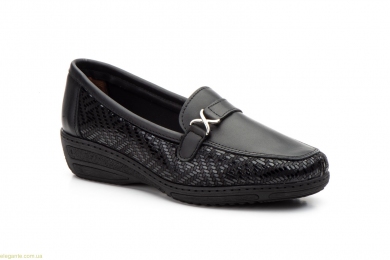 Женские туфли лоферы  Antonella чёрные