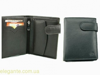 Бумажник мужской вертикальный черный