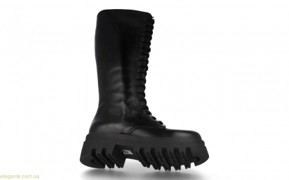 Женские ботинки на каблуке высокие JARPEX чёрные