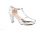 Жіночі туфлі на каблуку ANNORA срібні